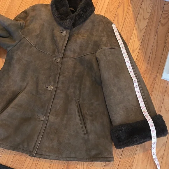 Sawyer Of Napa Genuine Shearling Coat - Vintage